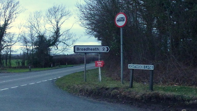 Lightwood Lane and the A44