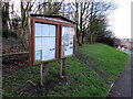 Magor with Undy Community Council noticeboard, Undy