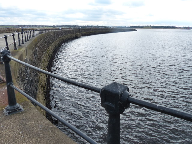 The South Pier at the mouth of the River Tyne