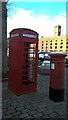 TQ3380 : K6 telephone box and VR postbox, St. Katharine Docks, East Smithfield by Paul Bryan