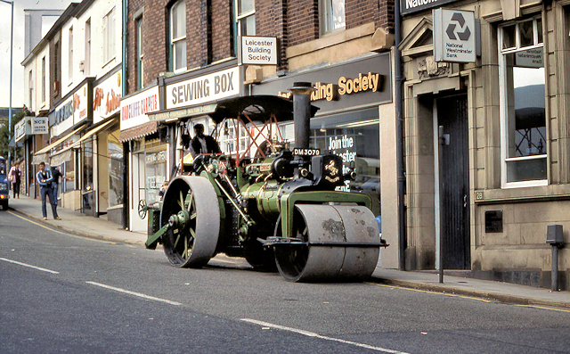 Fred Dibnah's Steam Roller on Blackburn Street