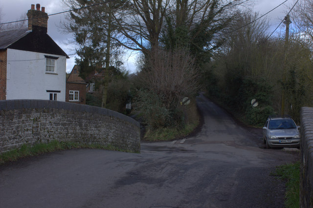 Dudswell Lane, looking northwards from the canal bridge