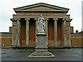 SO8455 : Queen Victoria statue and Combined Court in Worcester by Roger  D Kidd