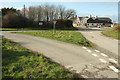 Grass triangle by the Poldark Inn