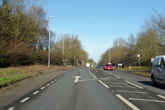 A1198, Old North Road, heading north © Robin Webster :: Geograph ...