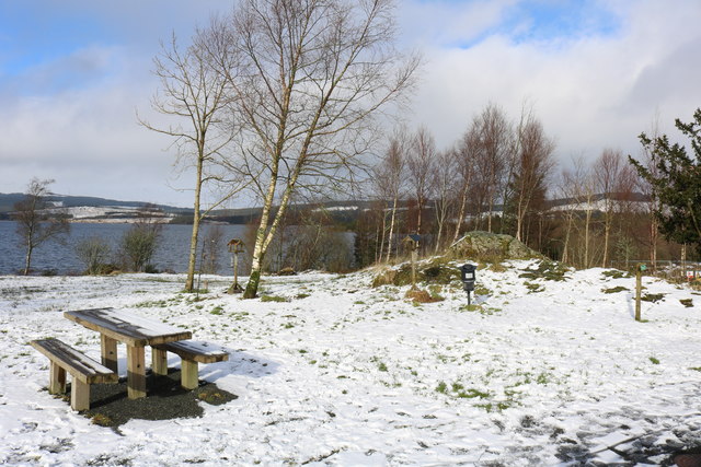 Picnic Area at Clatteringshaws Visitor Centre