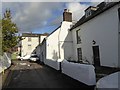 White wall and houses, White Street, Topsham