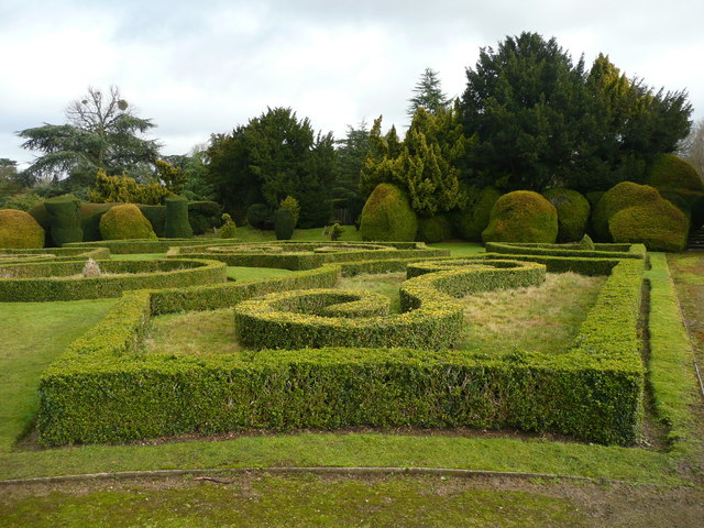Part of the knot garden at Elvaston Castle