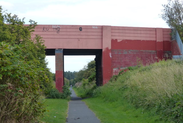 Galsworthy Road bridge crossing the cycleway and footpath