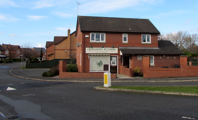 Vaughan's butchers shop in Penyffordd, Flintshire