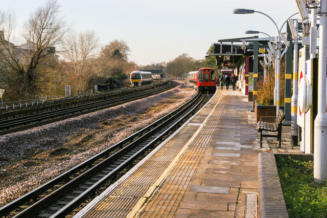 Northwick Park station, looking west towards Harrow