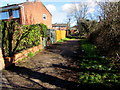 Public footpath on the north bank of Malpas Brook, Bettws, Newport