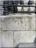 O1534 : Bench mark on City Hall, Dublin by John S Turner