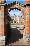 SO9463 : Hanbury Hall viewed through an Arch by Philip Halling