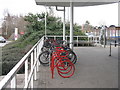 Cycle rack at Bar Hill