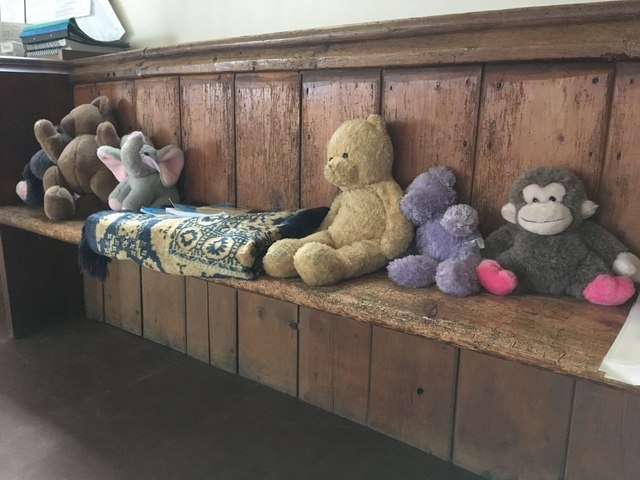 Toys on the bench