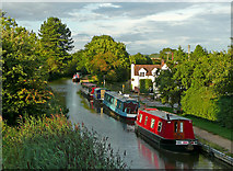 SO9058 : Visitor moorings north of Tibberton in Worcestershire by Roger  D Kidd