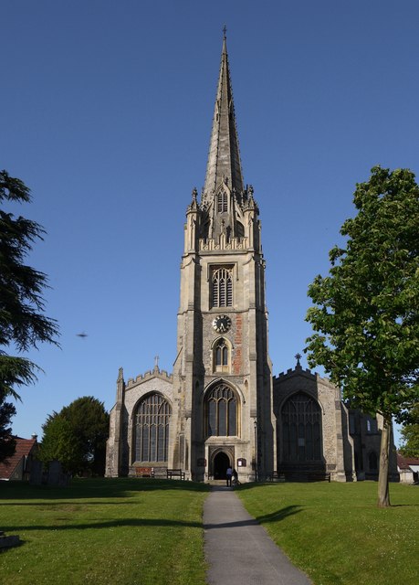 Saffron Walden: St Mary's parish church from the south-west