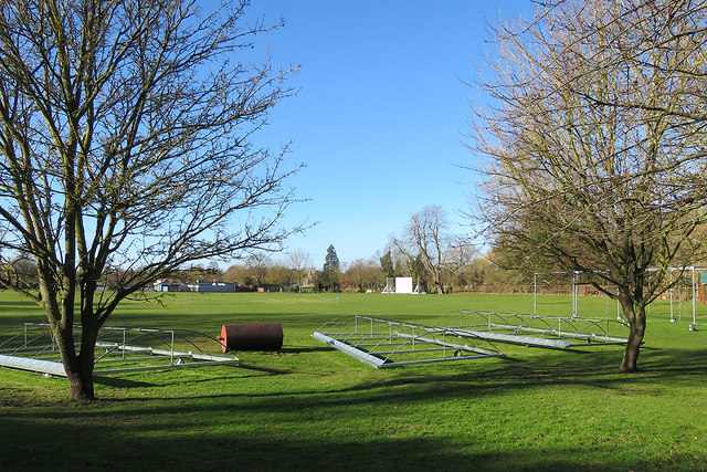 Abington Cricket Ground in February