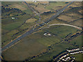 The M8 motorway from the air