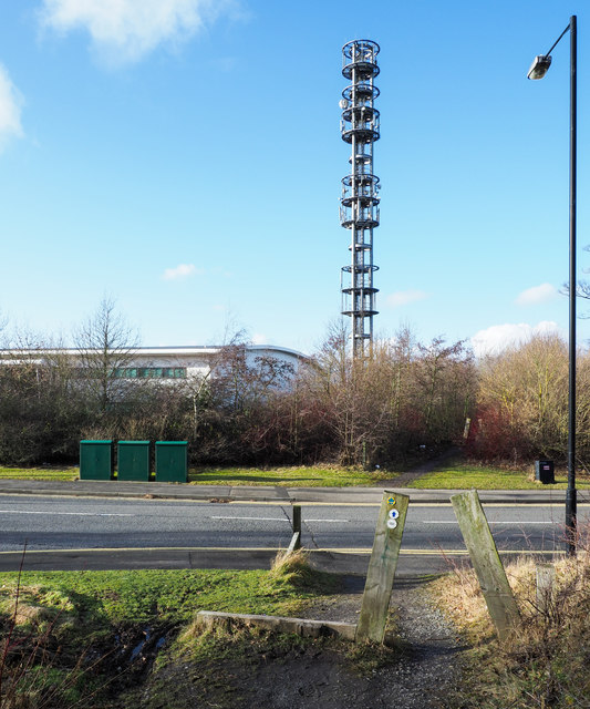 Telecoms mast in Doxford International Business Park