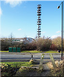 NZ3652 : Telecoms mast in Doxford International Business Park by Trevor Littlewood
