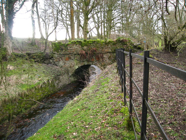 Small stone bridge over watercourse