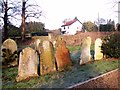 Graves in Thorpe cemetery