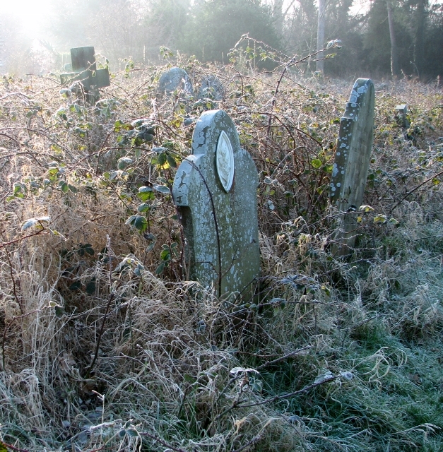 Overgrown Headstones In Thorpe Cemetery © Evelyn Simak Cc By Sa 2 0