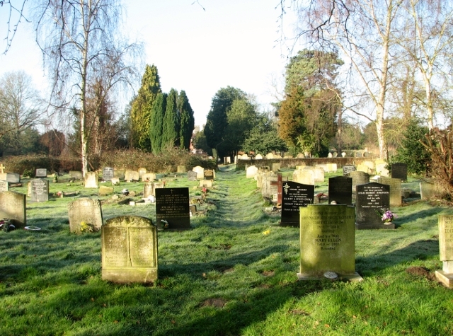 Path in Thorpe cemetery © Evelyn Simak :: Geograph Britain and Ireland