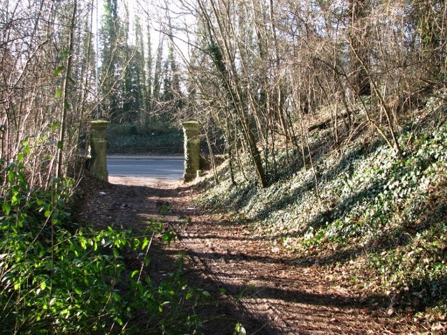 A former driveway and footpath