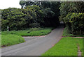 Road junction north-west of Caunsall in Worcestershire