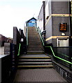 SP0889 : Steps up to platform 1, Aston railway station, Birmingham by Jaggery