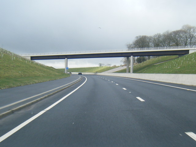 A683 passes under Kellet Lane
