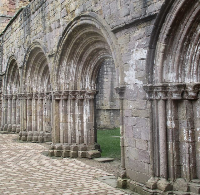 Romanesque arches at Fountains Abbey © Ceri Thomas cc-by-sa/2.0 ...