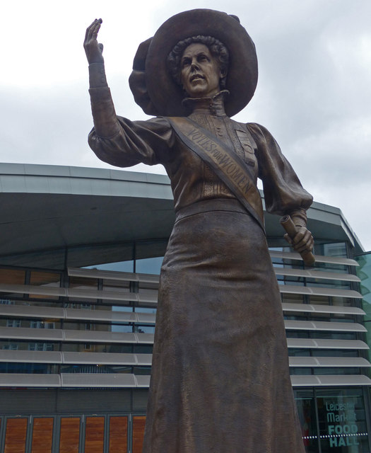 A statue of suffragette Alice Hawkins
