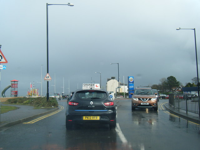 A589 Marine Road Central at Lord Street roundabout