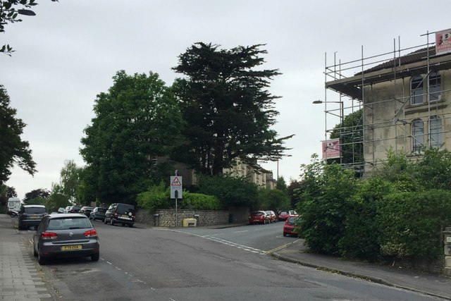 South end of Cotham Grove meets Archfield Road, Cotham, Bristol