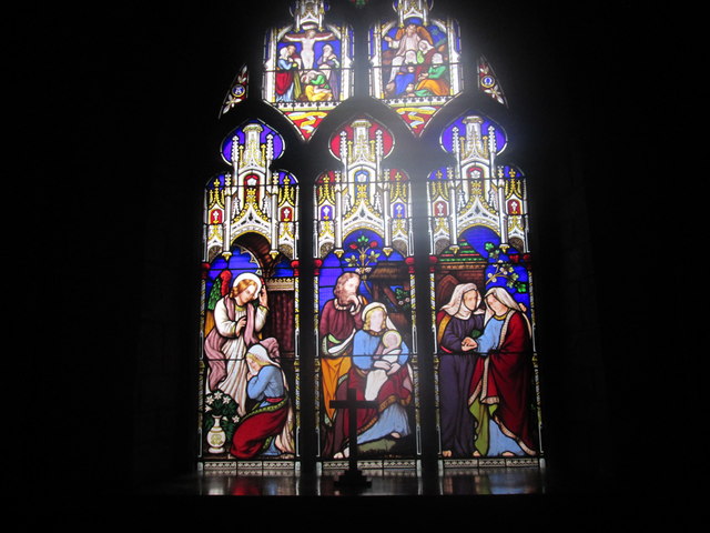 Window inside St. Giles Church (Ludford)