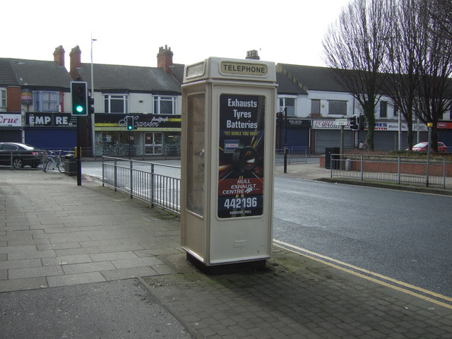 K8 telephone box on St George's Road, Hull