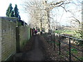 All weather public footpath alongside Calmore recreation ground