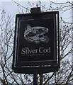 Sign for the Silver Cod public house, Hull