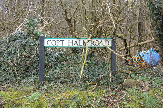 Copt Hall Road sign