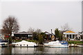 Riverside houses, Thames Meadows, Walton-upon-Thames