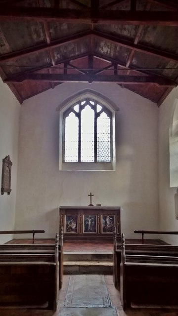 Interior of All Hallow's church, Clixby