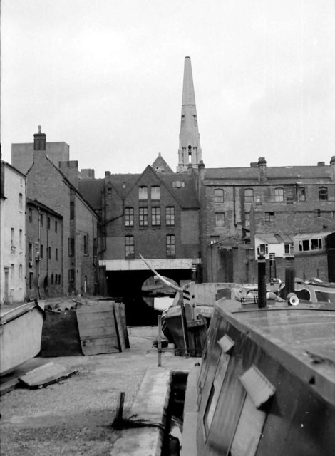 Gas Street Basin - looking towards the tunnel (1968)