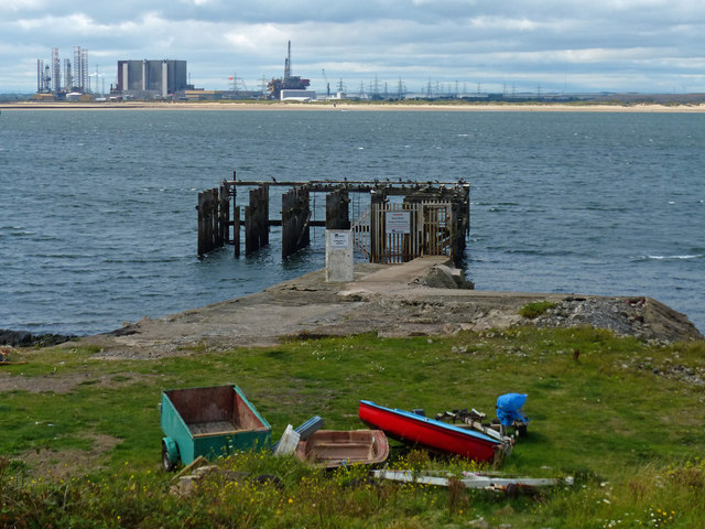 Derelict jetty on the South Gare Breakwater