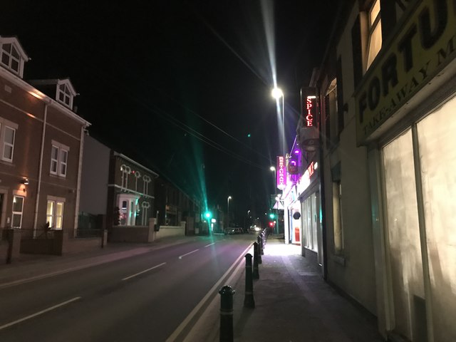 Crewe Road by night