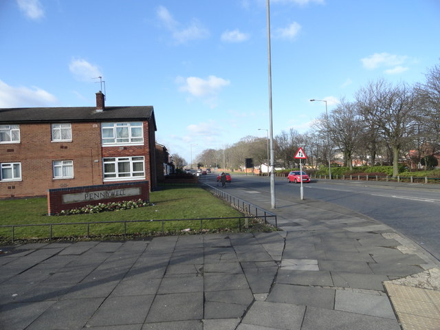 Entrance to Pennywell Road, Sunderland
