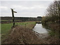 Flood Dyke and footpath at Carburton